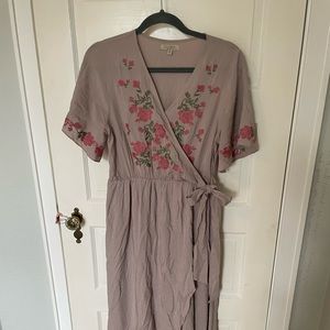 POLAGRAM High-low dress | Dusty Purple Wrap dress